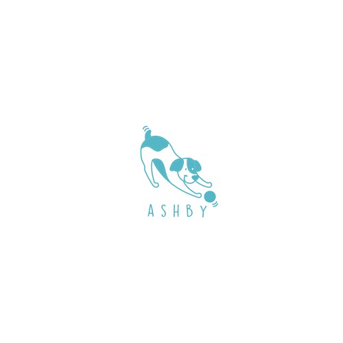 Friend design with the title 'Ashby pet logo'