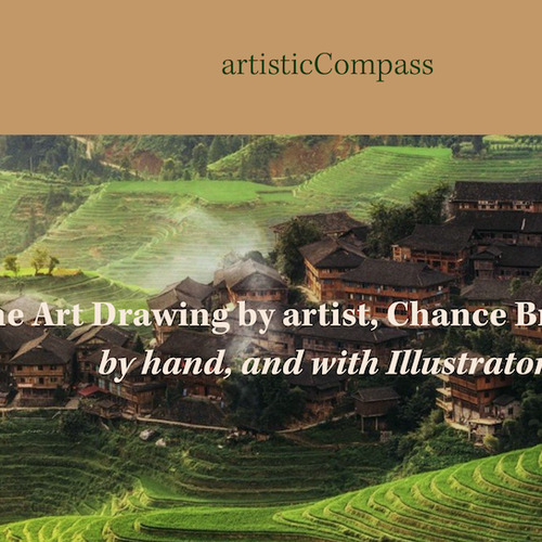 Gallery design with the title 'Artist Website on Squarespace'