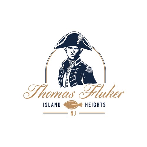 Navy logo with the title 'Colonial style logo for a boat'