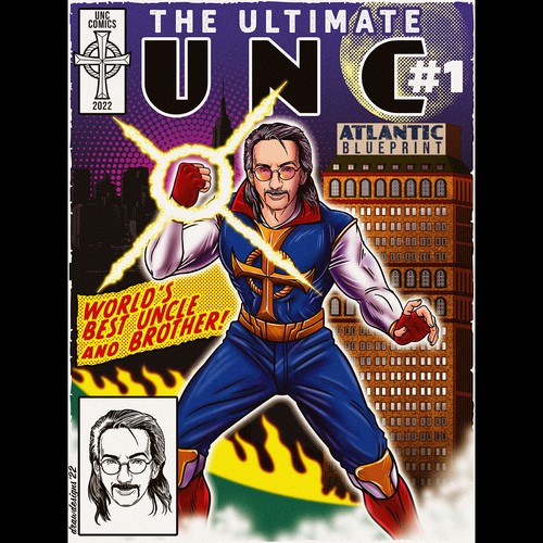 Family artwork with the title 'Comics Style Illustration'