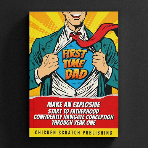 Dad design with the title 'First time dad'