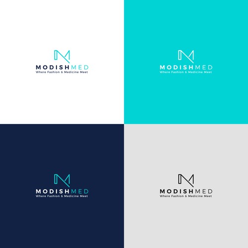 Innovative logo with the title 'Simple initial based design for Medical Company'