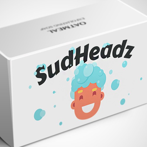 Bubble design with the title 'Logo Design Soap "SudHeadz"'