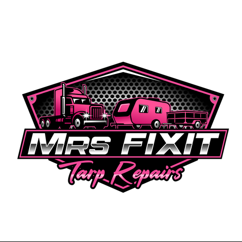Truck brand with the title 'logo design contest winner'
