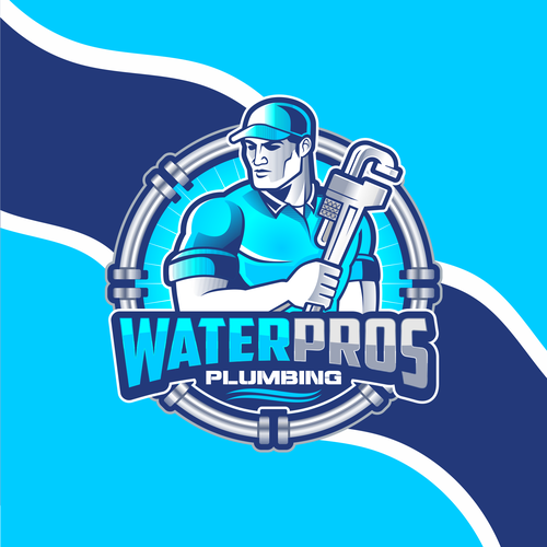 Full color logo with the title 'cartoon mascot logo'