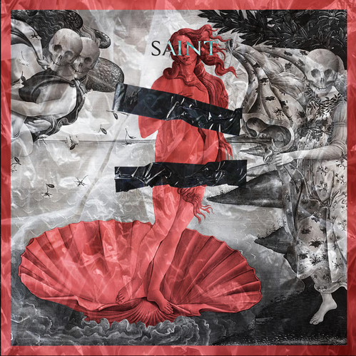 Overlay design with the title 'Saint Album Cover'