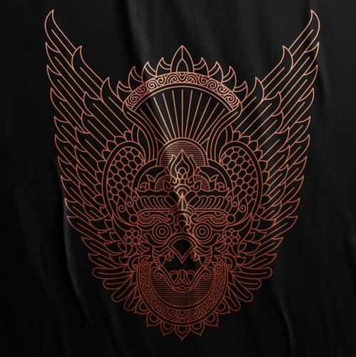 Art Deco design with the title 'Garuda'