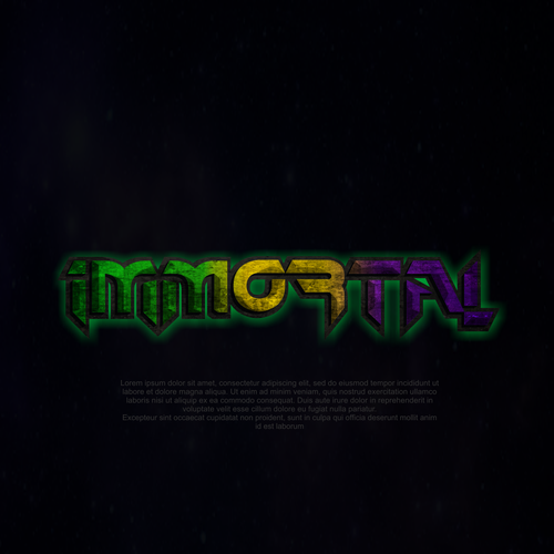 Rock brand with the title 'grunge and futuristic logo 2'