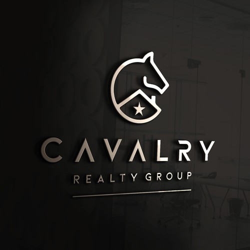 Horse brand with the title 'Logo for Cavalry Realty Group'