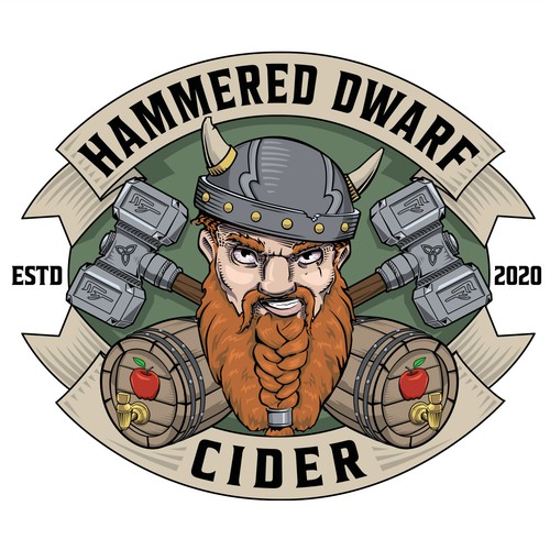 Board design with the title 'Cider Taproom Logo'