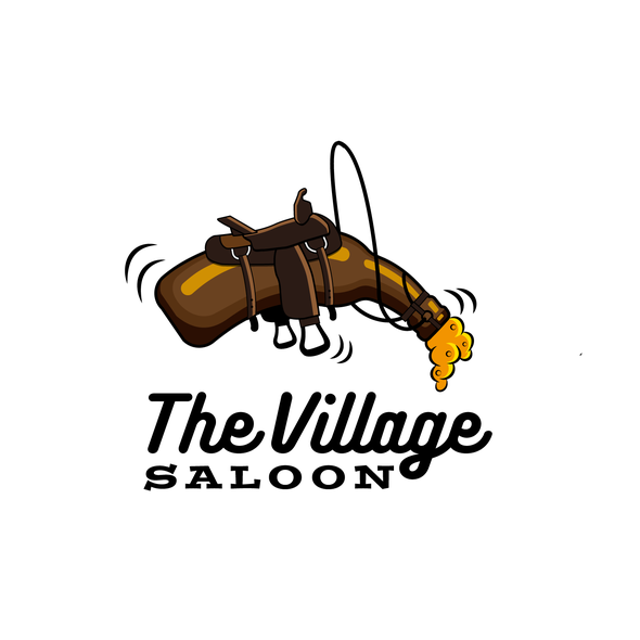 Cowboy logo with the title 'A wild bottle of beer'