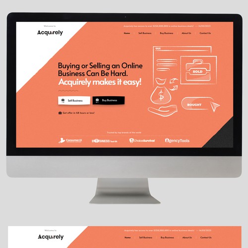 Artistic website with the title 'Quick Redesign!'