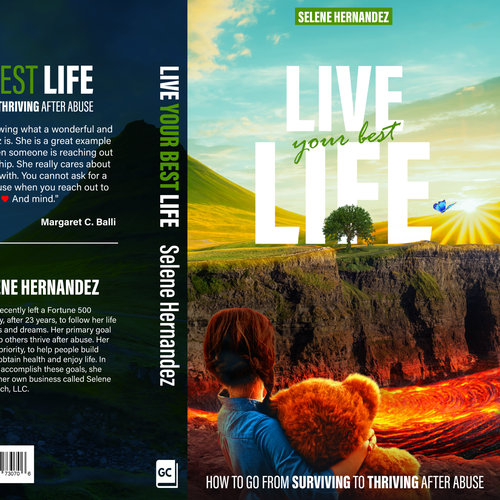 Digital art book cover with the title 'Live Your Best Life'