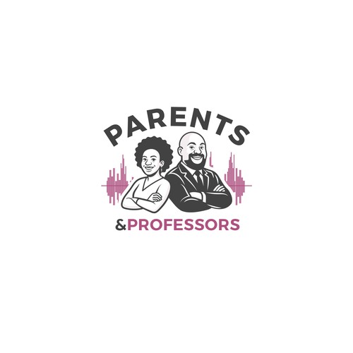 Podcast brand with the title 'Parents & Professors podcast'