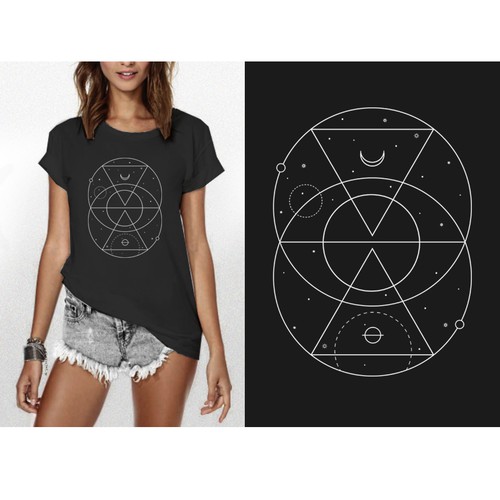 Bohemian design with the title 'Minimalist Space Shapes '