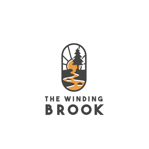 Sunrise logo with the title 'river and sun logo'