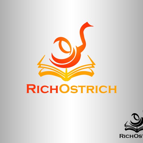 Ostrich logo with the title 'Create a logo for the best educational application worldwide!'