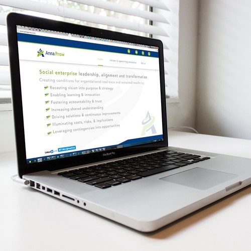 Concept website with the title 'Web design concept'