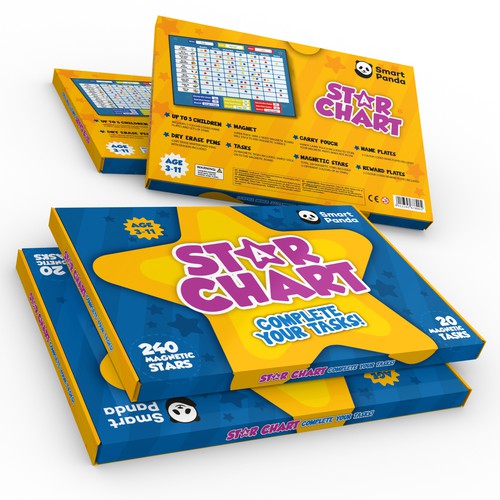 Yellow packaging with the title 'Star Chart'