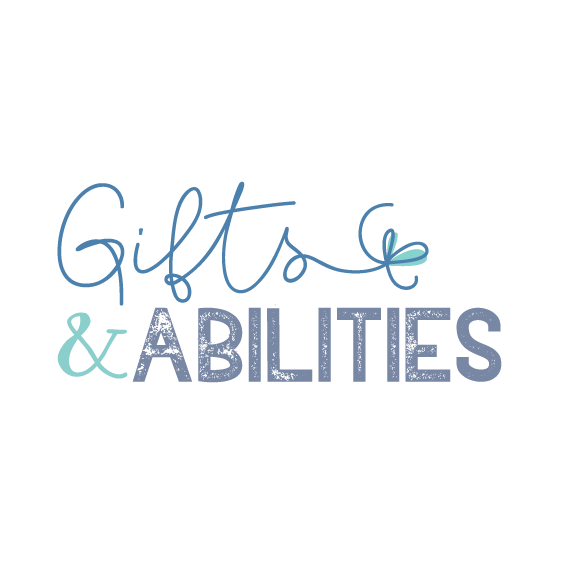 Bow design with the title 'Gifts & Abilities'