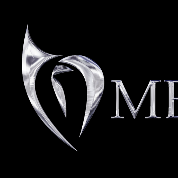 Metallic logo with the title 'Texturing and color treatments for Medartis Logo'