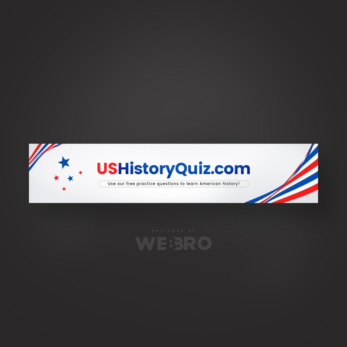 Header design with the title 'Header For UShistoryQuiz.com'