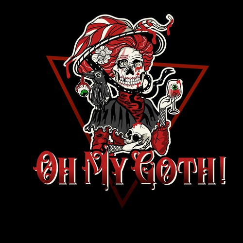 Horror logo with the title 'Oh My ghoth'