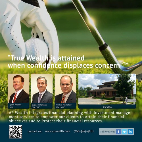 A4 design with the title 'Help creating visually stunning Print Ad'