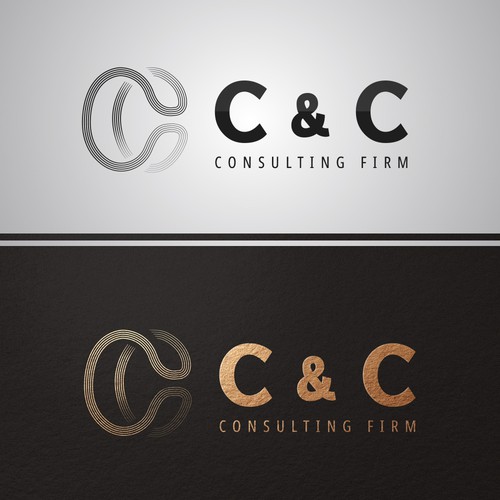 Digital art logo with the title 'C&C consulting'