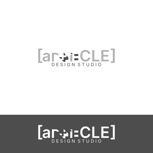 Plus logo with the title 'Clean logo for architects women.'