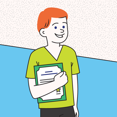 Certificate design with the title 'Certified'