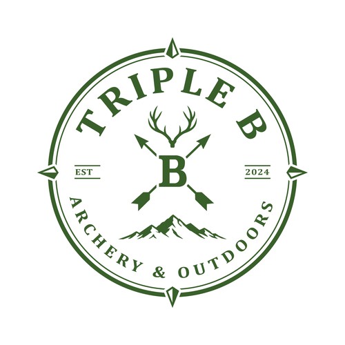 Outdoors design with the title 'Triple B Archery & Outdoors'