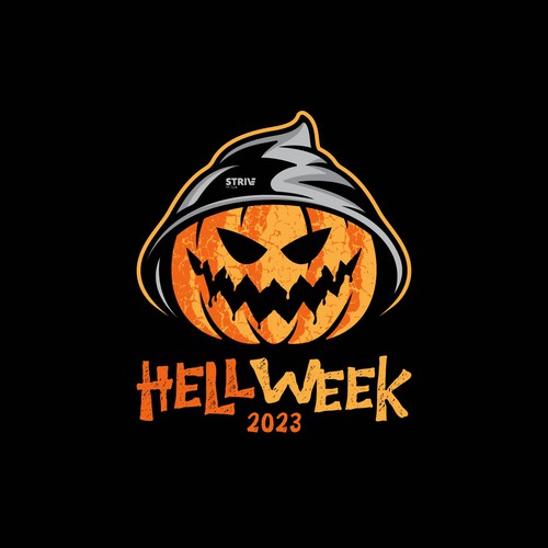 Horror logo with the title 'Hell Week'