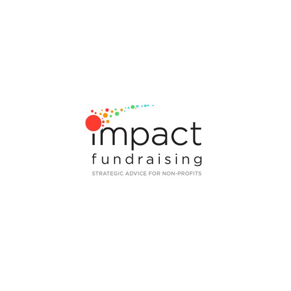 Asteroid logo with the title 'Logo Design for Impact Fundraising'