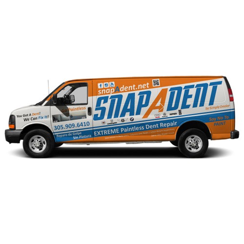 Chevrolet design with the title 'Snap a Dent: Full Wrap Design'