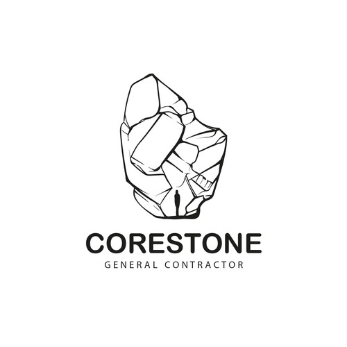 Rock logo with the title 'CORESTONE'