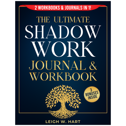 Journal design with the title 'The Ultimate Shadow Work Journal & Workbook'
