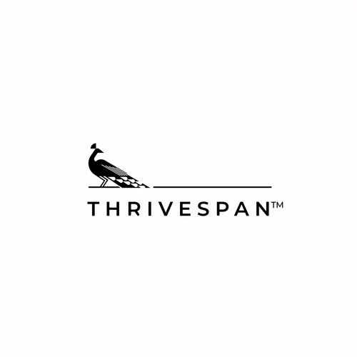 Peacock design with the title 'thrivespan'