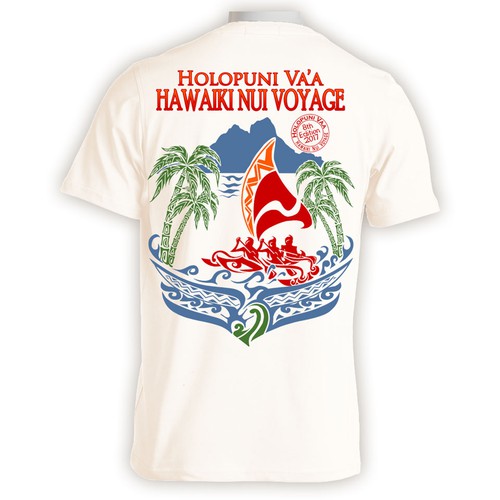 Polynesian design with the title 'HAWAIKI NUI VOYAGE'