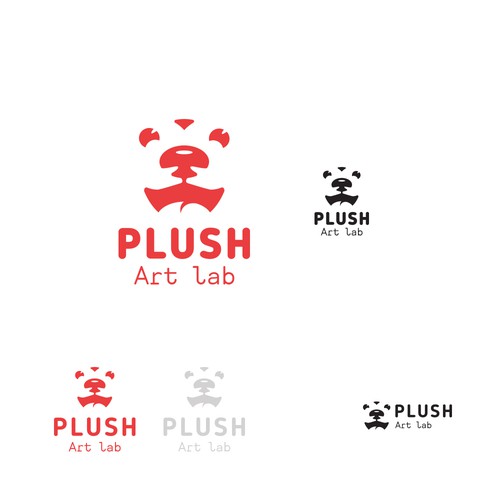 Plush design with the title 'Concept for Toys Art Lab PLUSH Art lab'