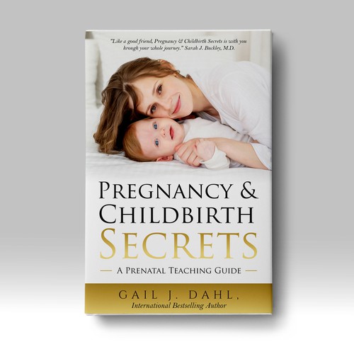 Baby book cover with the title 'Pregnancy & Childbirth Secrets'