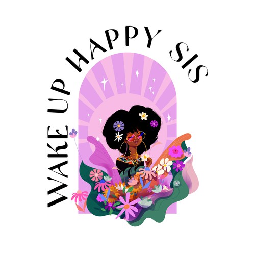 Inspirational t-shirt with the title 'Motivational Illustration for Ladies'