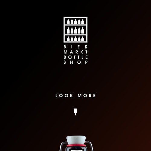 Bottle design with the title 'Wicked Awesome Bottle Shop Logo'