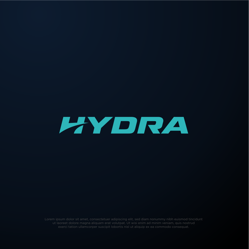 Aqua design with the title 'Logo for Hydra a sports clothing company'