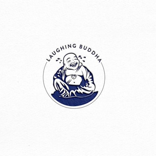 Agriculture brand with the title 'Laughing buddha logo'