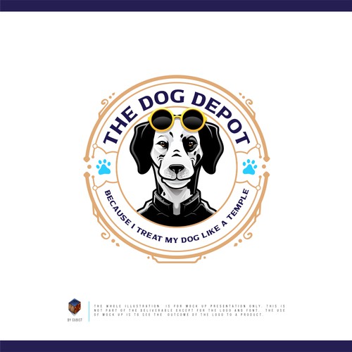 Merchandise logo with the title 'The Dog Depot'