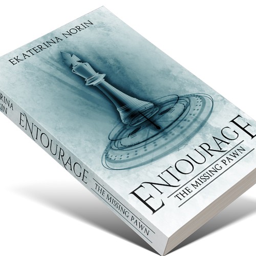 Chess design with the title 'Entourage : the missing pawn (design 2)'