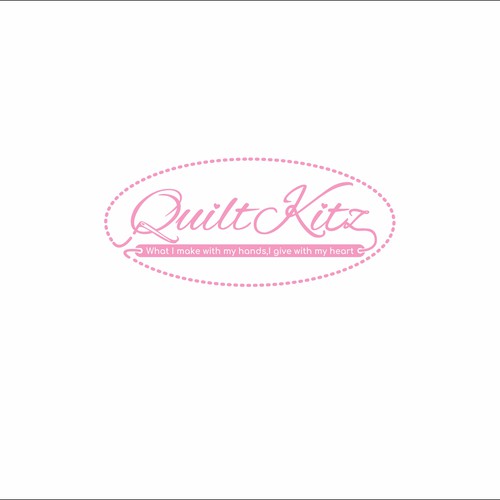 Fabric logo with the title 'quiltkitz'