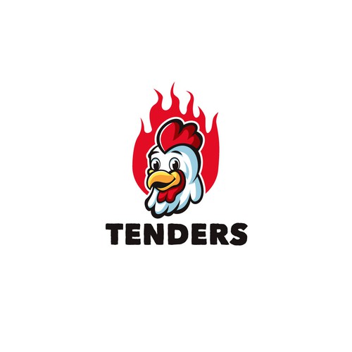 Snack logo with the title 'Chicken Mascot Logo Design For Snack and Fast Food '