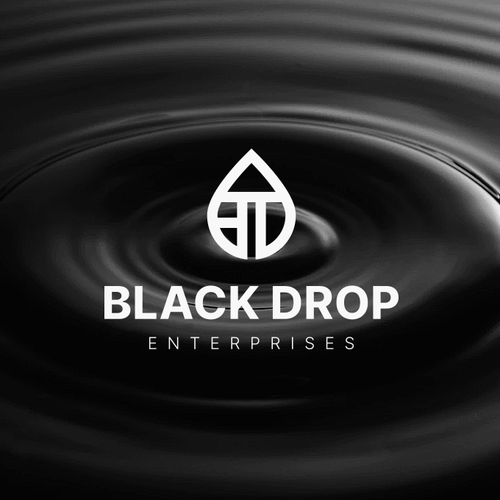 Biofuel logo with the title 'Black Drop'